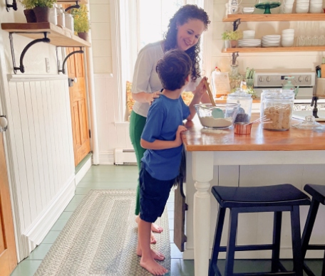 Kitchen Island And Kitchen Counter braided rugs