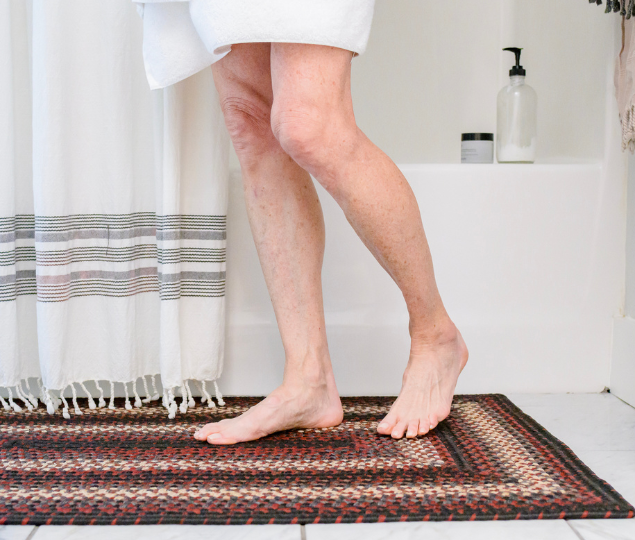 more comfort bathroom braided rug