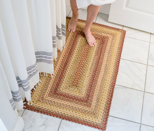 More Hygienic bathroom rug